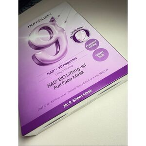 Numbuzin NAD + Bio Lifting-sil Full Face Beauty Mask, 4 Sheets
